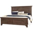 The appearance of Bungalow Folkstone Queen Mantel Bed designed by Vaughan Bassett in the transitional interior design. This folkstone piece of furniture  was selected by 1StopBedrooms from Bungalow Collection to add a touch of cosiness and style into your home. Sku: 740-559;740-955;740-922. Bed Type: Panel Bed. Bed Size: Queen. Material: Oak Veneer.