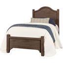 The appearance of Bungalow Folkstone Twin Arched Bed designed by Vaughan Bassett in the transitional interior design. This folkstone piece of furniture was selected by 1StopBedrooms from Bungalow Collection to add a touch of cosiness and style into your home. Sku: 740-338;740-833;740-900. Bed Type: Poster Bed. Bed Size: Twin. Material: Oak Veneer.