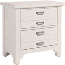 The appearance of Bungalow Lattice 2 Drawer Nightstand designed by Vaughan Bassett in the transitional interior design. This lattice piece of furniture was selected by 1StopBedrooms from Bungalow Collection to add a touch of cosiness and style into your home. Sku: 744-227. Material: Solid Hardwood.