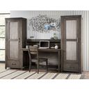 The appearance of Bunkhouse Aged Barnwood Activity Desk Table designed by Legacy Classic Kids in the transitional interior design. This brown piece of furniture  was selected by 1StopBedrooms from Bunkhouse Collection to add a touch of cosiness and style into your home. Sku: N8830-6100.