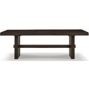 Burkhaus Dark Brown Rectangular Extendable Dining Room Table