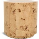 The appearance of Burl End Table In Natural Ash designed by Meridian in the modern / contemporary interior design. This natural piece of furniture  was selected by 1StopBedrooms from Burl Collection to add a touch of cosiness and style into your home. Sku: 270-E. Material: Plywood.