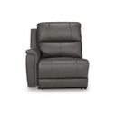 The appearance of Burnley Left-Arm Facing Power Recliner In Anchor designed by Signature Design by Ashley in the modern / contemporary interior design. This anchor piece of furniture was selected by 1StopBedrooms from Burnley Collection to add a touch of cosiness and style into your home. Sku: NCU1200058. Material: Leather Match.