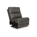 The appearance of Burnley Power Armless Recliner In Anchor designed by Signature Design by Ashley in the modern / contemporary interior design. This anchor piece of furniture was selected by 1StopBedrooms from Burnley Collection to add a touch of cosiness and style into your home. Sku: NCU1200031. Material: Leather Match.