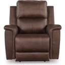 The appearance of Burnley Power Recliner In Espresso designed by Signature Design by Ashley in the modern / contemporary interior design. This espresso piece of furniture was selected by 1StopBedrooms from Burnley Collection to add a touch of cosiness and style into your home. Sku: NCU1200113. Material: Faux Leather.