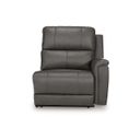 The appearance of Burnley Right-Arm Facing Power Recliner In Anchor designed by Signature Design by Ashley in the modern / contemporary interior design. This anchor piece of furniture was selected by 1StopBedrooms from Burnley Collection to add a touch of cosiness and style into your home. Sku: NCU1200062. Material: Leather Match.