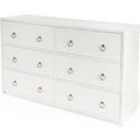 Butler Lark 6 Drawer White Dresser