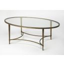 Butler Monica Gold Oval Coffee Table