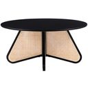 The appearance of Butterfly Coffee Table In Black designed by Meridian in the transitional interior design. This black piece of furniture  was selected by 1StopBedrooms from Butterfly Collection to add a touch of cosiness and style into your home. Sku: 208Black-CT. Material: Rubberwood.