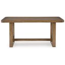The appearance of Cabalynn Counter Height Dining Table In Light Brown designed by Signature Design by Ashley in the transitional interior design. This light brown piece of furniture was selected by 1StopBedrooms from Cabalynn Collection to add a touch of cosiness and style into your home. Sku: D974-13. Material: Wood. Table Top Shape: Rectangular. Size: 34" x 76".