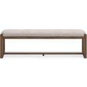 The appearance of Cabalynn Oatmeal Large Upholstered Dining Room Bench designed by Signature Design by Ashley in the transitional interior design. This oatmeal/light brown piece of furniture was selected by 1StopBedrooms from Cabalynn Collection to add a touch of cosiness and style into your home. Sku: D974-00. Material: Fabric.