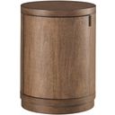 The appearance of Caden Round Chairside Table In Spiced Caramel designed by Aspenhome in the modern / contemporary interior design. This caramel piece of furniture  was selected by 1StopBedrooms from Caden Collection to add a touch of cosiness and style into your home. Sku: I3224-9130. Material: Wood.