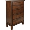 The appearance of Cagney Chestnut Lift Top Chest designed by New Classic in the modern / contemporary interior design. This brown piece of furniture was selected by 1StopBedrooms from Cagney Collection to add a touch of cosiness and style into your home. Sku: B594-070. Material: Wood.
