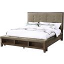 The appearance of Cagney Vintage Gray Cal. King Panel Bed designed by New Classic in the transitional interior design. This gray piece of furniture was selected by 1StopBedrooms from Cagney Collection to add a touch of cosiness and style into your home. Sku: B594G-110;B594G-120;B594G-230. Bed Type: Panel Bed. Bed Size: California King. Material: Solid Wood.