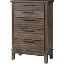 The appearance of Cagney Vintage Gray Chest designed by New Classic in the transitional interior design. This gray piece of furniture was selected by 1StopBedrooms from Cagney Collection to add a touch of cosiness and style into your home. Sku: B594G-070. Material: Wood.