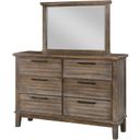 The appearance of Cagney Vintage Gray Dresser designed by New Classic in the transitional interior design. This gray piece of furniture was selected by 1StopBedrooms from Cagney Collection to add a touch of cosiness and style into your home. Sku: B594G-050. Material: Wood.