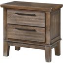 The appearance of Cagney Vintage Gray Nightstand designed by New Classic in the transitional interior design. This gray piece of furniture was selected by 1StopBedrooms from Cagney Collection to add a touch of cosiness and style into your home. Sku: B594G-040. Material: Wood.