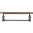 The appearance of Caleb 66 Inch Bench In Distressed Brown designed by Classic Home in the transitional interior design. This distressed brown piece of furniture  was selected by 1StopBedrooms from Caleb Collection to add a touch of cosiness and style into your home. Sku: 53004161. Material: Reclaimed Pine.