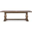 The appearance of Caleb 94 Inch Dining Table In Distressed Brown designed by Classic Home in the transitional interior design. This distressed brown piece of furniture  was selected by 1StopBedrooms from Caleb Collection to add a touch of cosiness and style into your home. Sku: 51030182. Table Top Shape: Rectangular. Size: 39" x 95". Material: Reclaimed Pine.