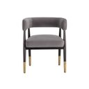 Callem Dining Armchair In Antonio Charcoal