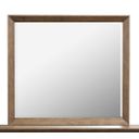 The appearance of Callisto Landscape Mirror In Bourbon Brown designed by Magnussen in the transitional interior design. This bourbon brown piece of furniture was selected by 1StopBedrooms from Callisto Collection to add a touch of cosiness and style into your home. Sku: B6396-40. Material: Oak Veneer.