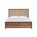 Callisto Queen Upholstered Panel Bed In Bourbon Brown