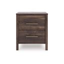 Calverson Two Drawer NightStand In Mocha