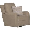 The appearance of Calvin Power Wall Hugger Recliner In Putty designed by Catnapper in the traditional interior design. This putty piece of furniture was selected by 1StopBedrooms from Calvin Collection to add a touch of cosiness and style into your home. Sku: 616304189426236426. Material: Fabric.