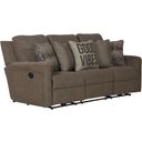 The appearance of Calvin Reclining Sofa In Otter designed by Catnapper in the traditional interior design. This otter piece of furniture was selected by 1StopBedrooms from Calvin Collection to add a touch of cosiness and style into your home. Sku: 1631189419236448. Material: Fabric.