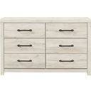 The appearance of Cambeck White Wash Dresser designed by Signature Design by Ashley in the transitional interior design. This white wash piece of furniture was selected by 1StopBedrooms from Cambeck Collection to add a touch of cosiness and style into your home. Sku: B192-31. Material: Wood.