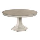 The appearance of Cambric Civette Round Dining Table In Creme designed by American Drew in the modern / contemporary interior design. This creme piece of furniture  was selected by 1StopBedrooms from Cambric Collection to add a touch of cosiness and style into your home. Sku: 309-702B;309-B01C. Table Top Shape: Round. Material: Wood. Size: 60".