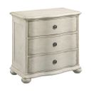 Cambric Helen 3 Drawer Nightstand In Creme