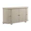 The appearance of Cambric Picard Curved Buffet In Creme designed by American Drew in the modern / contemporary interior design. This creme piece of furniture was selected by 1StopBedrooms from Cambric Collection to add a touch of cosiness and style into your home. Sku: 309-850C. Material: Wood.