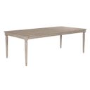 The appearance of Rectangular Leg Table In Breve designed by American Drew in the transitional interior design. This breve piece of furniture  was selected by 1StopBedrooms from Cambric Collection to add a touch of cosiness and style into your home. Sku: 309-744B. Material: Wood. Table Top Shape: Rectangular. Size: 43" x 92".