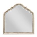 Cambric Vignette Serpentine Mirror In Creme