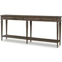 Camden Aiden Console Table In Rustic Brown