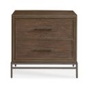 Camden Benton Nightstand In Rustic Brown