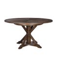 Camden Collin 64 Inch Round Dining Table In Rustic Brown