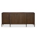 The appearance of Camden Peyton Credenza In Rustic Brown designed by Century Furniture in the rustic / southwestern interior design. This rustic brown piece of furniture was selected by 1StopBedrooms from Camden Collection to add a touch of cosiness and style into your home. Sku: B2H-405. Material: Oak Veneer.