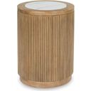 The appearance of Camdill End Table In Light Brown and White designed by Signature Design by Ashley in the transitional interior design. This light brown/white piece of furniture  was selected by 1StopBedrooms from Camdill Collection to add a touch of cosiness and style into your home. Sku: T808-6. Material: Marble.
