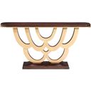Camellia Field Console Table In Warm Pecan