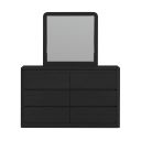 Camelot Dresser and Mirror Set In Black