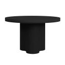 Camelot Round Dining Table In Black