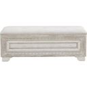 The appearance of Camila Storage Bed Bench In Natural designed by Pulaski in the traditional interior design. This natural piece of furniture was selected by 1StopBedrooms from Camila Collection to add a touch of cosiness and style into your home. Sku: P269132S. Material: Rubberwood.