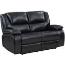 The appearance of Camila Upholstered Motion Reclining Loveseat Black designed by Coaster in the transitional interior design. This black piece of furniture was selected by 1StopBedrooms from Camila Collection to add a touch of cosiness and style into your home. Sku: 610245. Material: Upholstered.