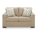 Camparia Loveseat In Almond