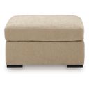 Camparia Oversized Accent Ottoman In Almond