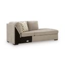 Camparia Right-Arm Facing Corner Chaise In Stone