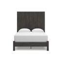 The appearance of Candanew Queen Panel Bed In Charcoal designed by Signature Design by Ashley in the transitional interior design. This charcoal piece of furniture  was selected by 1StopBedrooms from Candanew Collection to add a touch of cosiness and style into your home. Sku: NCB3370-54;NCB3370-57;NCB3370-61. Bed Type: Panel Bed. Material: Wood. Bed Size: Queen.
