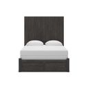 The appearance of Candanew Queen Panel Storage Bed In Charcoal designed by Signature Design by Ashley in the transitional interior design. This charcoal piece of furniture  was selected by 1StopBedrooms from Candanew Collection to add a touch of cosiness and style into your home. Sku: NCB3370-54S;NCB3370-57;NCB3370-61;NCB3370-96. Bed Type: Storage Bed. Material: Wood. Bed Size: Queen.